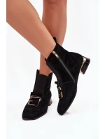 Boty na podpatku model 220202 Step in style Boty na podpatku model 220202 Step in style