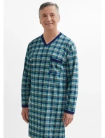 Pánská noční košile Martel 501 Káro  dł/r M-2XL Sylwester II