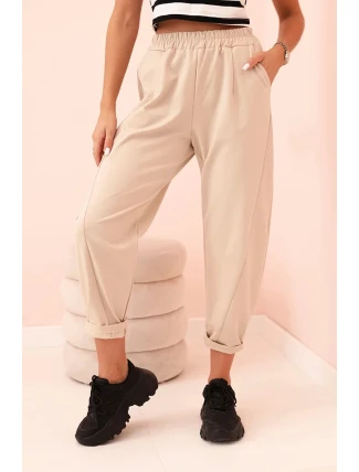 Kalhoty s kapsami Summer Punto béžové Kalhoty s kapsami Summer Punto béžové
