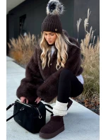 Nízké sněhule na platformě Big Star OO274A101 čokoládové