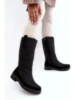 Dámské zateplené boty do sněhu Progress Black Dámské zateplené boty do sněhu Progress Black