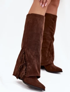 Kozačky na podpatku  model 222537 Step in style