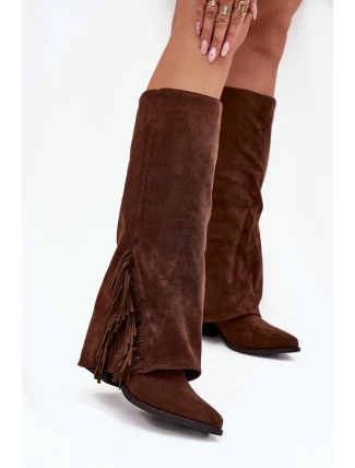 Kozačky na podpatku  model 222537 Step in style