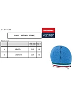 Result Headwear R 368X Pletená čepice s kontrastními pruhy 28.368X blue/white-red