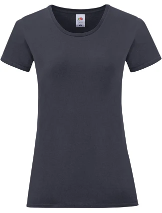 Fruit of the Loom Lady-Fit Iconic 150 T Dámské tričko 16.1432 deep navy Fruit of the Loom Lady-Fit Iconic 150 T Dámské tričko 16.1432 deep navy
