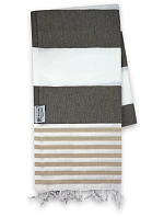 The One Towelling Hamam Marine Hamam ručník "Marine" 48.1046 brown/cream The One Towelling Hamam Marine Hamam ručník "Marine" 48.1046 brown/cream