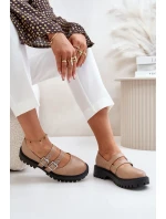 Dámské Polobotky S Pásky Eko Kůže Terione
