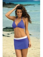 Meg Barcellona-Bianco sukně M-266 Světle fialová s bílou (296) - Marko Meg Barcellona-Bianco sukně M-266 Světle fialová s bílou (296) - Marko