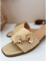 TEDDYLUXE beige FashionStreet dámské žabky ZY0955