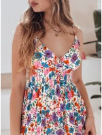 FLOWMISS bílé květinové maxi šaty FashionStreet EY2628