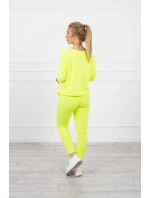 Sada s neonovým potiskem Queen yellow