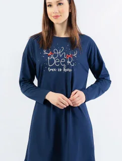 Dámská noční košile s dlouhým rukávem Oh deer