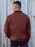 Pánská bunda bomber bordó FashionStreet TX4931