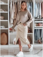 Dámská máslová oversize halenka s přívěskem NUBISS ash FashionStreet RY2800