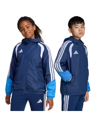 Dětská bunda adidas Tiro 26 Competition All Weather modrá JL7300