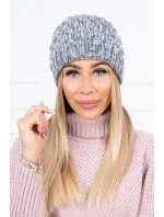 Čepice K156 šedá + fialová Čepice K156 šedá + fialová