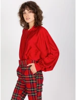 Košile DHJ KS 15257.53P tmavě červená