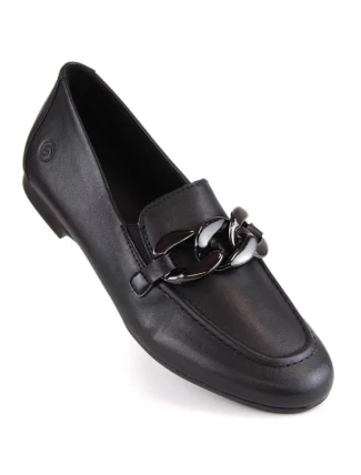 Dámské kožené polobotky RKR645 černé - Remonte Dámské kožené polobotky RKR645 černé - Remonte