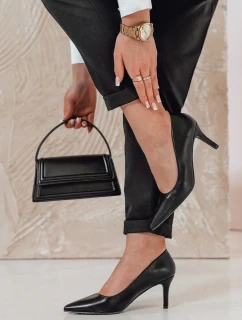 Dámské jehlové boty FEMILONE na středním podpatku černé FashionStreet ZY0735