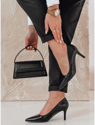 Dámské jehlové boty FEMILONE na středním podpatku černé FashionStreet ZY0735