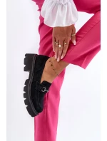 Robustní dámské semišové mokasíny Černá Neloria Robustní dámské semišové mokasíny Černá Neloria