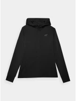 Dámská sportovní rychleschnoucí rozepínací mikina s kapucí 4F - černá