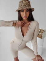 Dámský overal 277789 béžový - Ola Voga Dámský overal 277789 béžový - Ola Voga