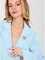 Dámský kabát IT EN FL8153 1.06 světle modrá - Rue Paris