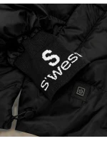 Damska kurtka ze ściągaczami Goodlookin czarna (B8591-1)