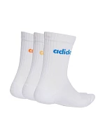 Ponožky adidas Linear Crew Cushioned 3 páry bílé KD1717