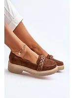 Dámské semišové mokasíny Zazoo 3429/W hnědé - Zazoo Dámské semišové mokasíny Zazoo 3429/W hnědé - Zazoo