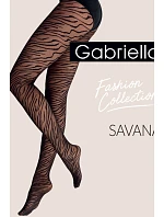 Tenké punčocháče - vzor SAVANA