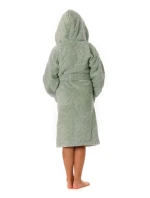 dětský župan Athena s kapucí 9116 dětské Olivová