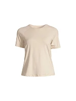 Dámské tričko CASALL Essential Tee, barva: béžová