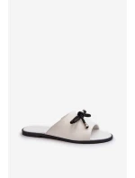 Dámské sandály z eko kůže Big Star NN274067 Bílé