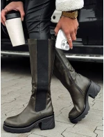 FERRINI dámské dlouhé zelené boty FashionStreet ZY0534 FERRINI dámské dlouhé zelené boty FashionStreet ZY0534