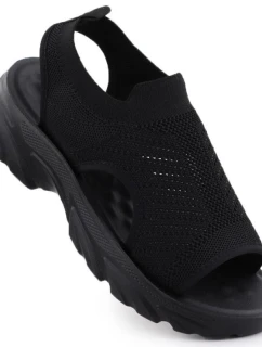 Dámské vestavěné černé sandály Potocki TO90302