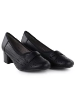 Dámské černé ažurové lodičky Jezzi 233-12