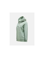 Dámská mikina PEAK PERFORMANCE W Original Small Logo Hood, zelená barva