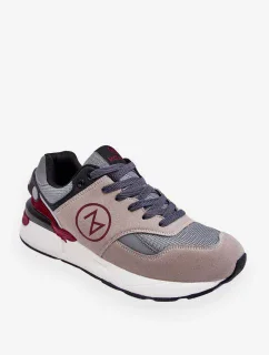 Pánská šněrovací sportovní obuv šedá a černá Stephen