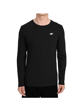 Pánské tričko 4F Longsleeve M611 deep black 4FWMM00TLONM611 20S pánské