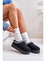 Dámské Sněhule Na Platformě S Vyšíváním Černé Tirissa