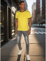 Pánské základní žluté tričko FashionStreet RX5660