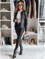 Dámská kožená bunda CHICLEATHER černá FashionStreet TY4969