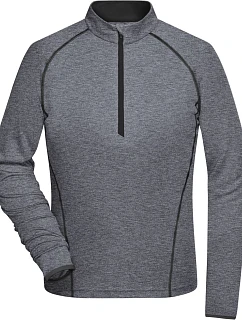 Daiber JN 497 Dámské funkční tričko s dlouhým rukávem 02.0497 black melange/black