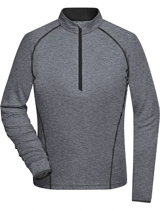 Daiber JN 497 Dámské funkční tričko s dlouhým rukávem 02.0497 black melange/black