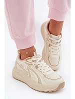 Dámské sportovní tenisky Big Star TT274326 HI-POLY SYSTEM Béžové