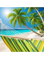 ZAHRADNÍ HOUPACÍ SÍŤ PRO 2 OSOBY 200X150 CM S TYČÍ 1052724