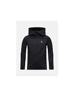 Dětská mikina PEAK PERFORMANCE Jr Rider Essentials Zip Hood, černá Dětská mikina PEAK PERFORMANCE Jr Rider Essentials Zip Hood, černá