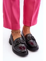 Elegantní dámské kožené mokasíny Black Triana Elegantní dámské kožené mokasíny Black Triana